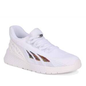 NEW DREW women's halo shoe in white mesh combo
